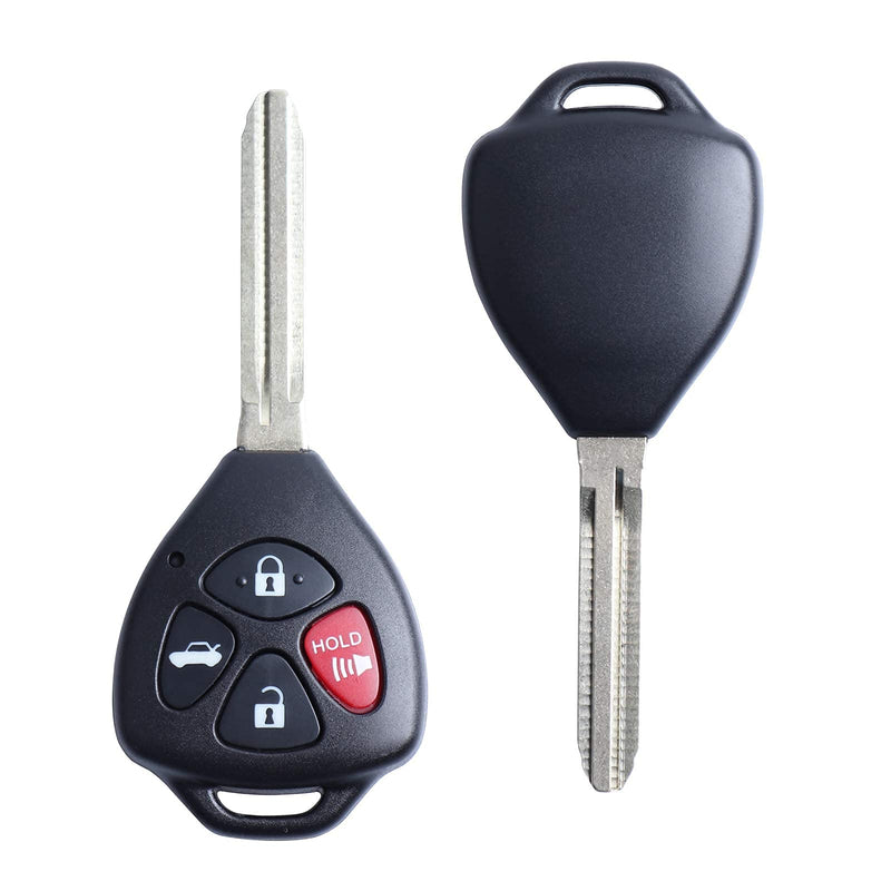 Remote Key Fob Uncut Blade for 2007 2008 2009 2010 2011 Toyota Camry LE HYQ12BBY 4D67 Chip 314.4Mhz Set of 2 - LeoForward Australia