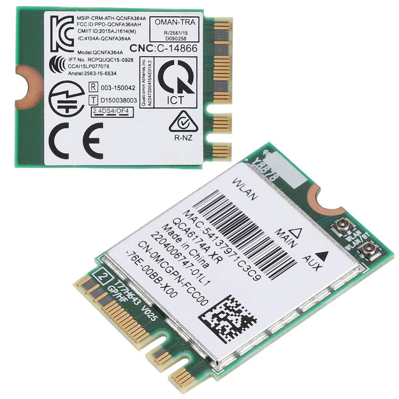  [AUSTRALIA] - PUSOKEI NGFF M.2 Network Card,802.11AC 867M Bluetooth 4.1 Dual Band 2.4G/5G WiFi Module NGFF Intel Card for Laptop,802.11a/b/g/n/ac