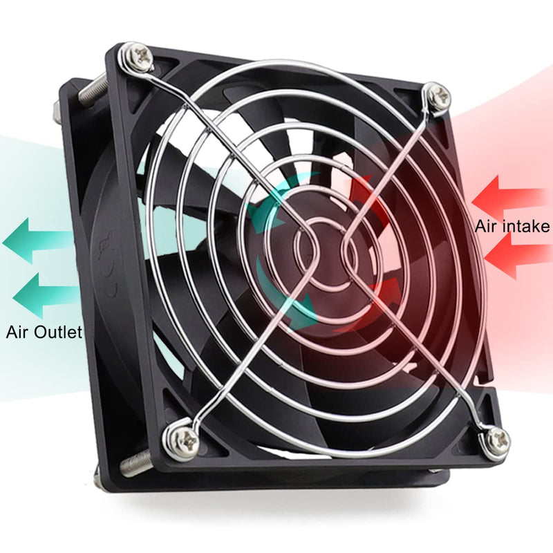  [AUSTRALIA] - GDSTIME 92mm x 92mm x 25mm 12V Dual Ball Bearings Brushless Cooling Fan Dual Ball Bearing