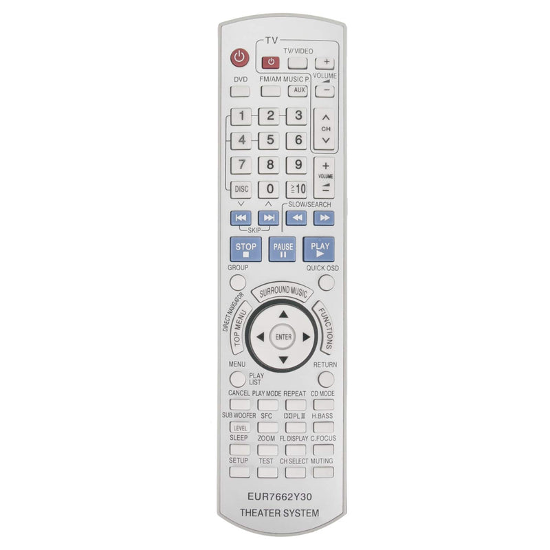 New EUR7662Y30 Replacement Remote Control fit for Panasonic DVD Receiver Home Theater Stereo System SA-HT740 SA-HT743 SA-HT940 SA-HT744 SA-HT740P SC-HT740 SC-HT940 SC-HT743 SC-HT744 SAHT743 SAHT940 - LeoForward Australia