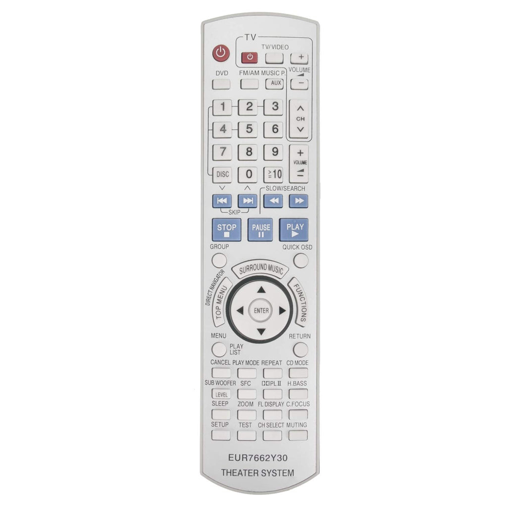  [AUSTRALIA] - AIDITIYMI EUR7662Y30 Remote Control Replacement for Panasonic SC-HT740 SC-HT940 SC-HT743 SC-HT744 SA-HT740 SA-HT743 SA-HT940 SA-HT744 SA-HT740PC SA-HT740PX SA-HT743P SA-HT743PC SA-HT940PC