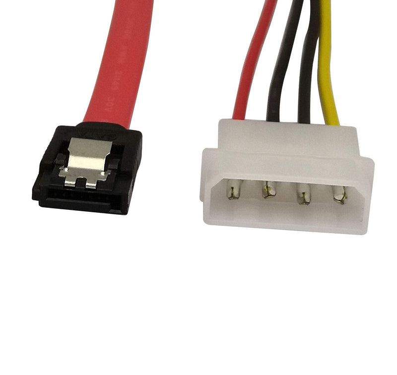  [AUSTRALIA] - 22 Pin SATA ATA Data and Power Combo Cable,22Pin SATA to 7Pin Serial ATA Data Cable + 4Pin IDE LP4 Power Cable (Date 40cm) date 40cm