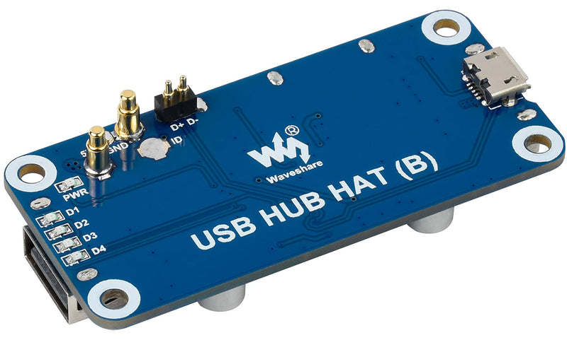  [AUSTRALIA] - Bicool USB HUB HAT (B) for Raspberry Pi 4B/3B+/3A+/2B/Zero/Zero W/Zero WH,Extended 4X USB 2.0 Ports Compatible with USB 2.0/1.1 USB HUB HAT(B)