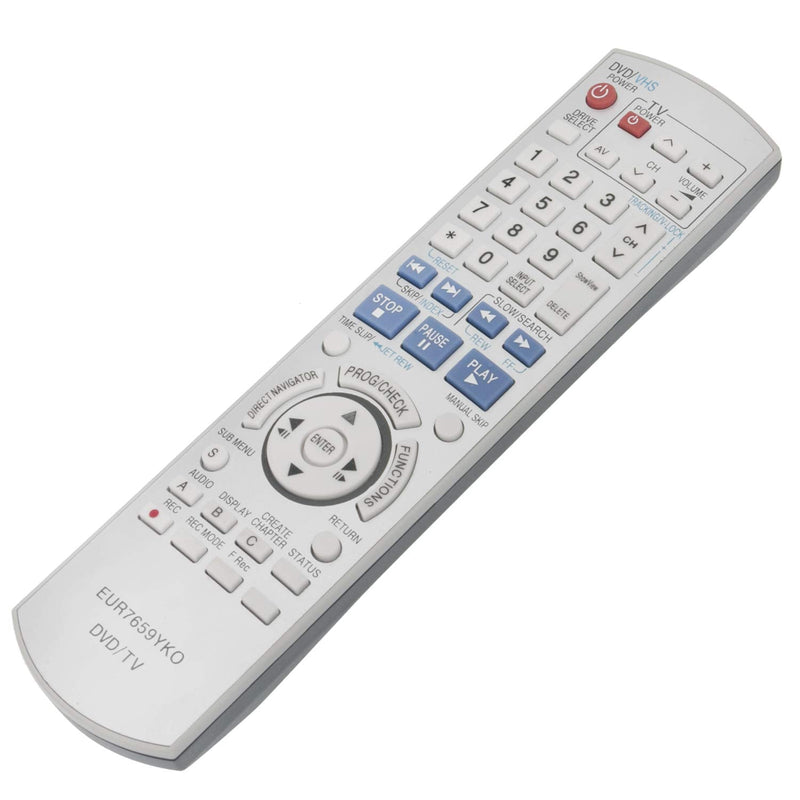  [AUSTRALIA] - AIDITIYMI EUR7659YKO Replace Remote Control fit for Panasonic DVD VCR Recorder DMR-ES15 DMR-E35V DMR-ES30V DMR-ES10 DMRES15 DMRES30V DMRES10 DMRE35V