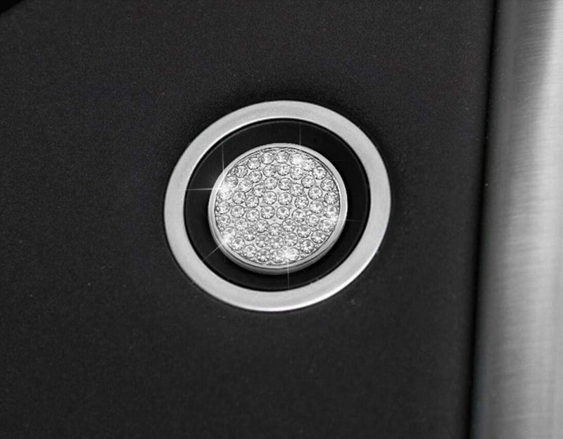  [AUSTRALIA] - NIUHURU Car Interior Trim Bling Accessories Ignition Start button Decals Sticker fit for Land Rover Range Rover Evoque Jaguar XJ XE XF F-TYPE F-PACE I-PACE E-PACE Modification Accessories Women Fashio
