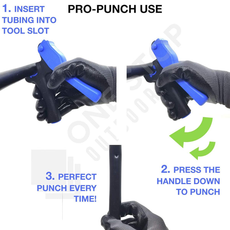  [AUSTRALIA] - One Stop Outdoor Drip Irrigation Tubing Hole Punch Tool - for Easier 1/4" Inch Fitting & Emitter Insertion (Pro Punch Tool) Pro Punch Tool