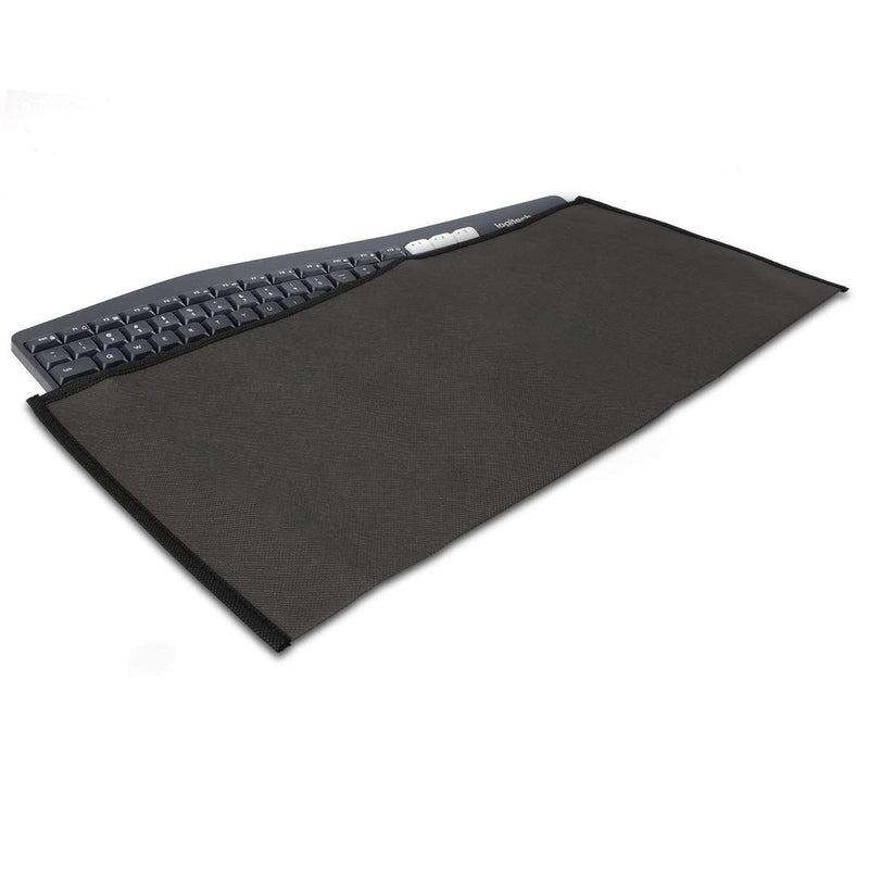 kwmobile Keyboard Cover Compatible with Universal Keyboard - Protective Skin Computer Keyboard Dust Cover Case dark grey - LeoForward Australia