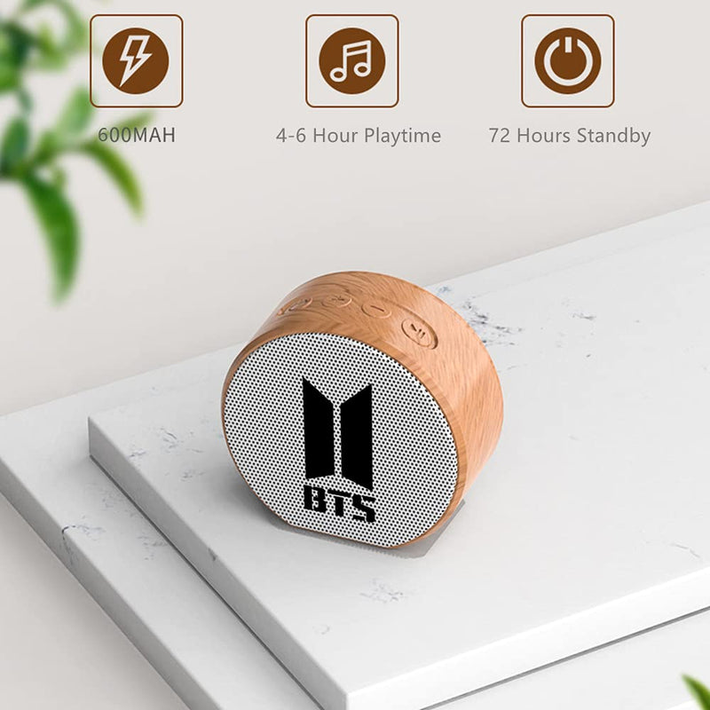  [AUSTRALIA] - Kpop BTS Merchandise Portable Wood Bluetooth Speaker for Army Gifts