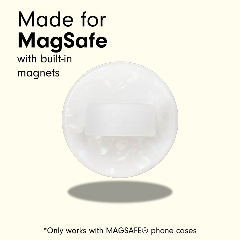  [AUSTRALIA] - Sonix for MagSafe Loop Phone Ring Holder with Finger Ring and Phone Stand Magnetic for iPhone 14/13 / 12 Series MagSafe Cases (Pearl Tort) Pearl Tort
