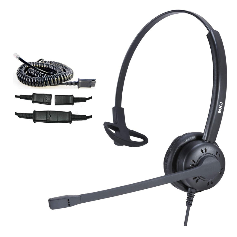  [AUSTRALIA] - MKJ Cisco Telephone Headset with Microphone Noise Canceling Corded RJ9 Call Center Office Phone Headset for Cisco CP-7861 7942G 7941G 7945G 7960 7961G 7962G 7965G 7971G 7975G 8841 8861 9951 9971