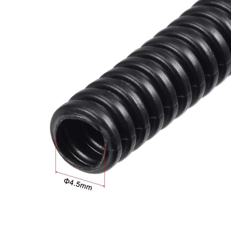  [AUSTRALIA] - uxcell 10 M 4.5 x 7 mm PP Flexible Corrugated Conduit Tube for Garden,Office Black