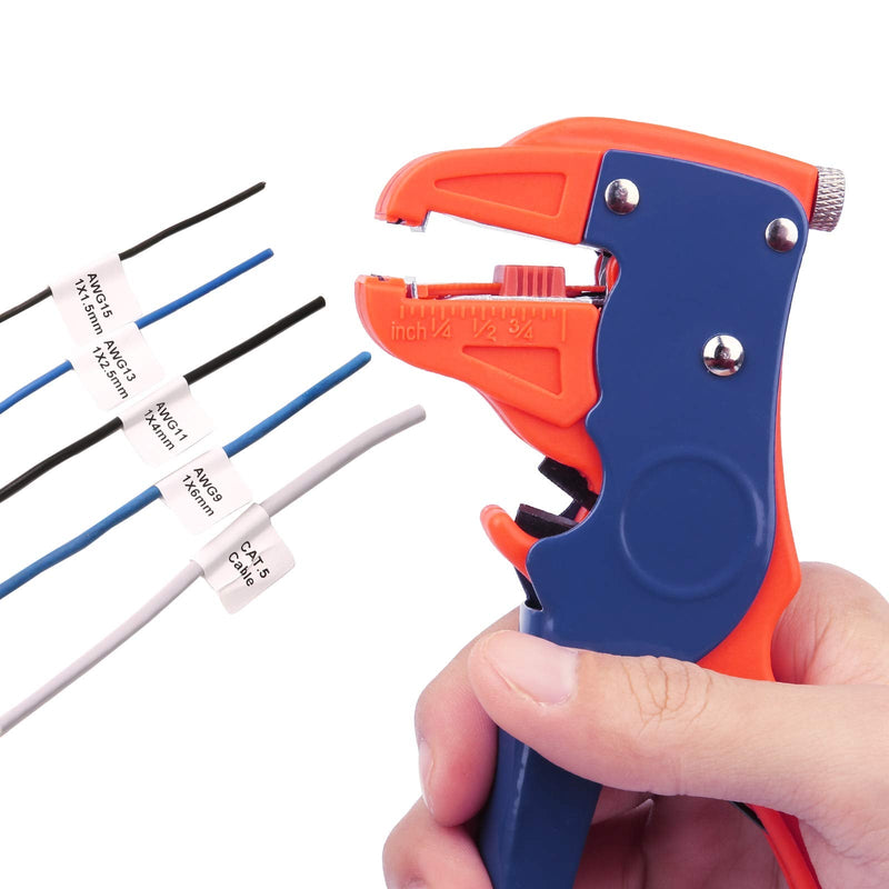  [AUSTRALIA] - BOENFU Speaker Wire Stripper Quick Wire Stripping Tool 14-24 AWG Auto Stripper Small Gauge Electrical Pliers with Spring,7 inches