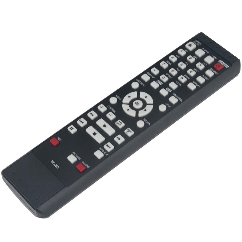  [AUSTRALIA] - NC003UD NC003 Replacement Remote Control fit for Magnavox HDD DVD Recorder MDR535H/F7 MDR557H MDR515H MDR515H/F7 MDR557H/F7 MDR533H MDR537H/F7 MDR533H/F7 MDR535H MDR537H
