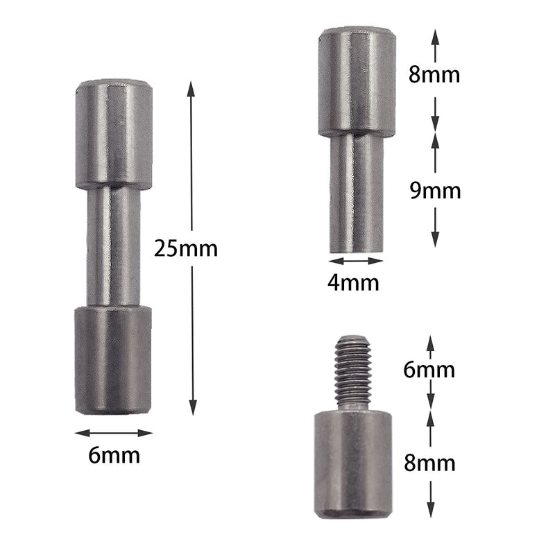  [AUSTRALIA] - 12 sets of stainless steel & brass bracket bolt fasteners tactical lock rivets, knife DIY tool handle fastener revision, EDC knife screw(Head Diameter6 mm)