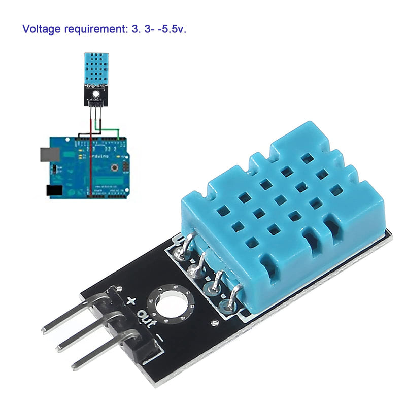  [AUSTRALIA] - Alinan 10pcs DHT11 Module Digital Temperature and Humidity Sensor Electronic Building Blocks 3.3V-5V with Wires