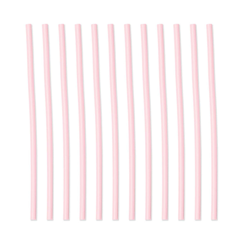  [AUSTRALIA] - Simple Modern Reusable Plastic Straw 12 Pack for Classic, Voyager, Cruiser and Scout Tumblers and Travel Mugs - Blush Pink 12 Pack - Blush