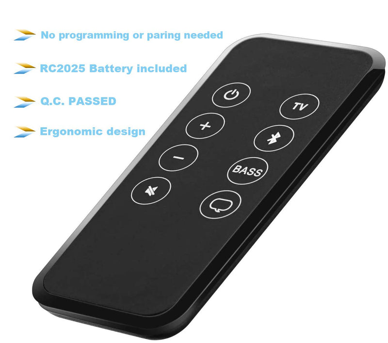 Motiexic Remote Control for Bose Solo 5 10 15 Series ii TV Sound System/ 732522-1110 418775 410376 TV Soundbar Sound System with CR2025 Battery Inside Bluetooth Key Button - LeoForward Australia