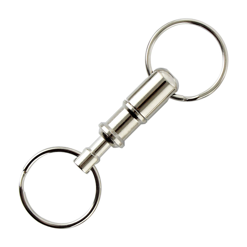 Quick Release Keychain, 3 Pcs Detachable Pull Apart Key Rings Dual Snap Lock Holder Key Ring for Convenient Accessory Gifts (3) - LeoForward Australia
