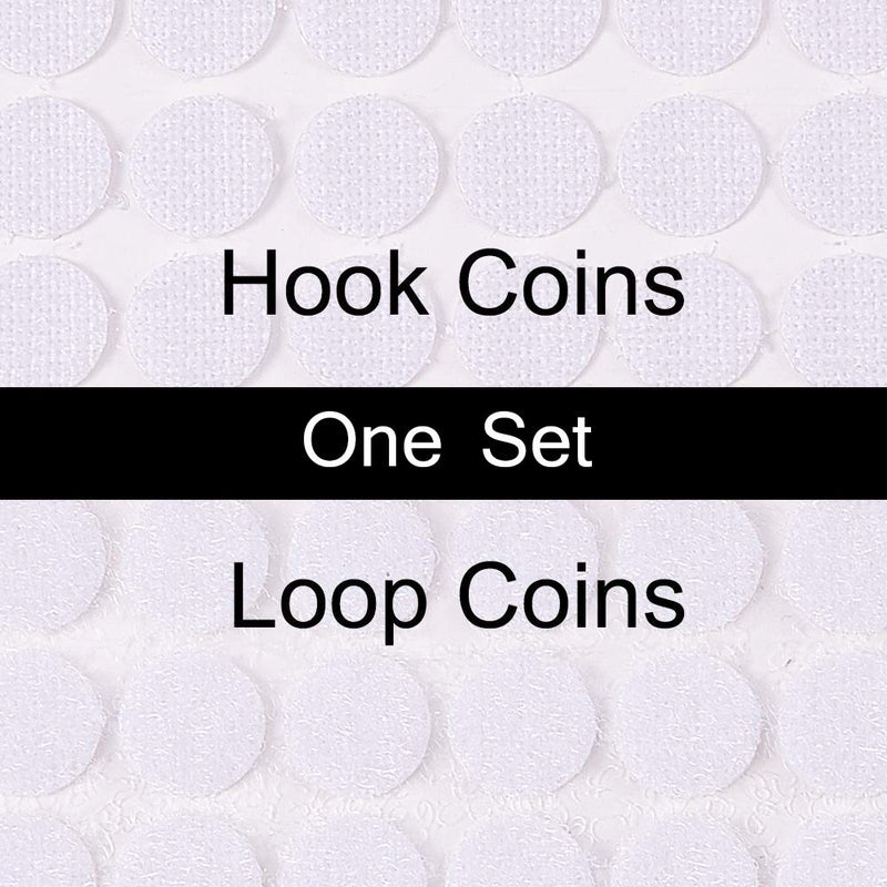  [AUSTRALIA] - 1600Pcs Sticky Back Coins 10mm/0.39” Diameter Hook & Loop Self Adhesive Dots Tapes (800 Sets) - Gtlzlz 10mm/0.39”