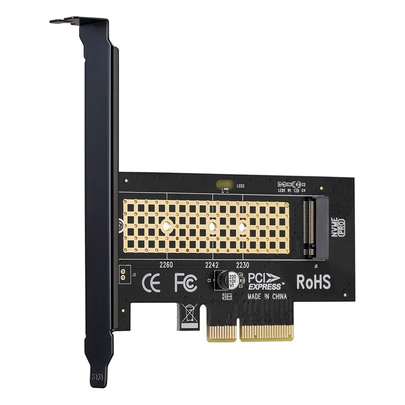 M.2 NVME to PCIe 3.0 x4 Adapter with Aluminum Heatsink Solution - LeoForward Australia