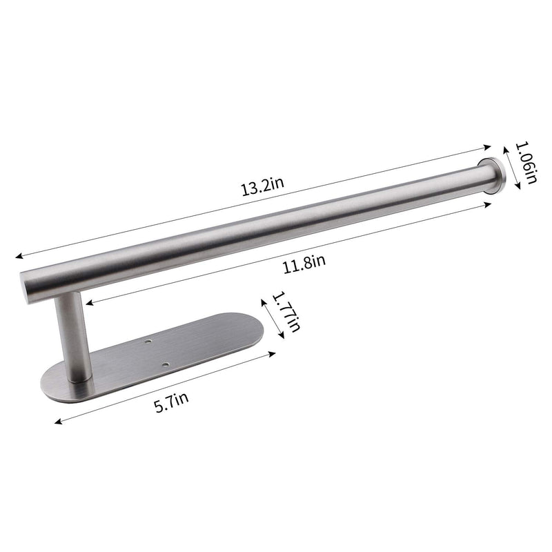 [AUSTRALIA] - Paper Towel Holders for Kitchen,Paper Towels Bulk- Self-Adhesive Under Cabinet,Both Available in Adhesive and Screws,Stainless Steel Silver 1