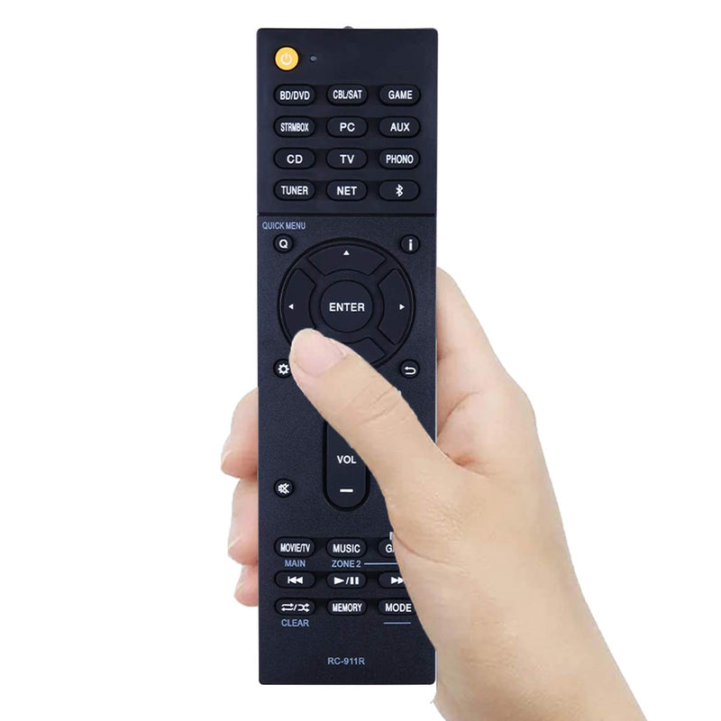 New RC-911R RC911R Remote Control for for Onkyo AV Receiver Speaker TXRZ810 TX-NR555 TX-NR787 TX-RZ610 TX-RZ710 TX-NR777 HT-R695 HT-S7800 TX-NR575 TX-NR585 TX-NR656 TX-NR676 Controller with Batteries - LeoForward Australia