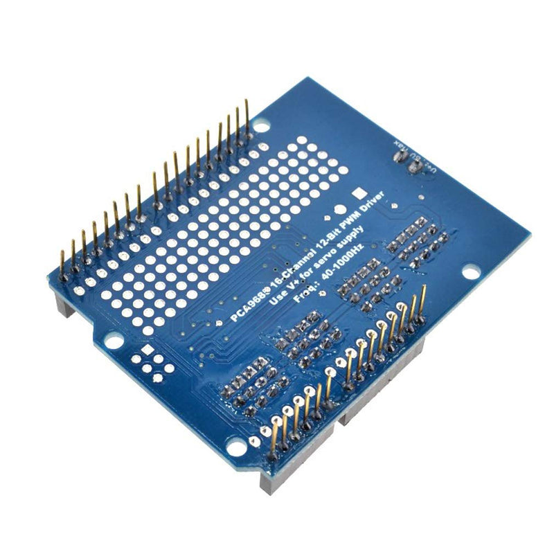  [AUSTRALIA] - HiLetgo PCA9685 Servo Shield PCA9685 16 Channel 12-bit PWM Servo Driver Shield I2C Interface for Arduino