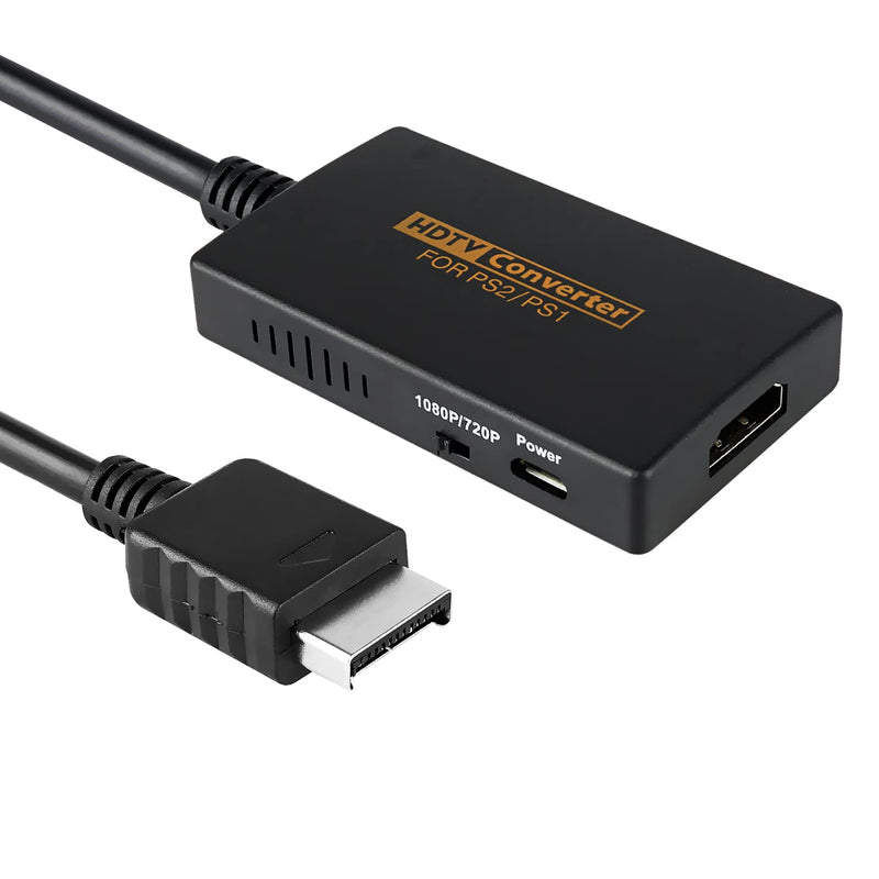  [AUSTRALIA] - PS2 to HDMI Converter, Support 1080P and 720P Convert Adapter with HDMI Cable for PS2/PS1