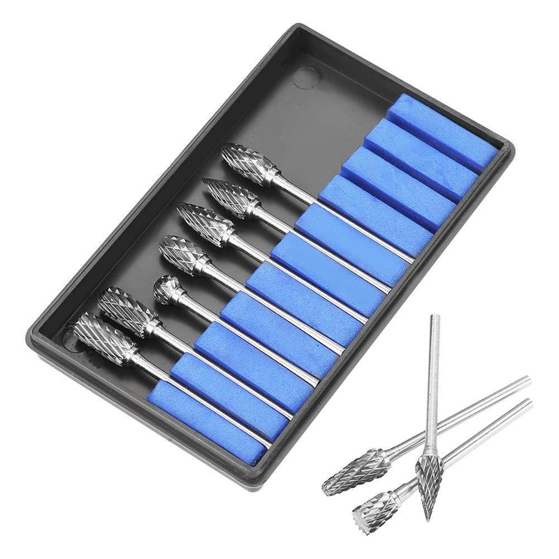 Carbide Burr Set, 10pcs Double Cut Solid Carbide Rotary Burr Set with 2.35mm Shank for Carving, Shaping and for The Removal of Edges or Corners, Burrs and Excess Material - LeoForward Australia