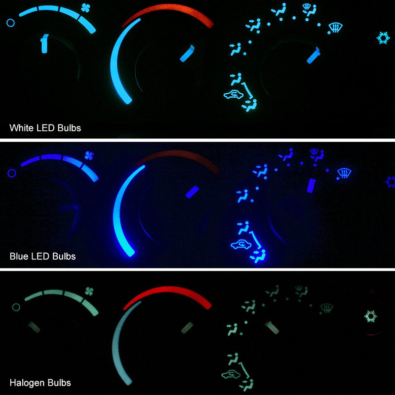  [AUSTRALIA] - HERCOO LED Lights Bulbs Kit of AC Climate Heater Control Compatible with 2003-2008 Dodge Ram 1500 2500 3500