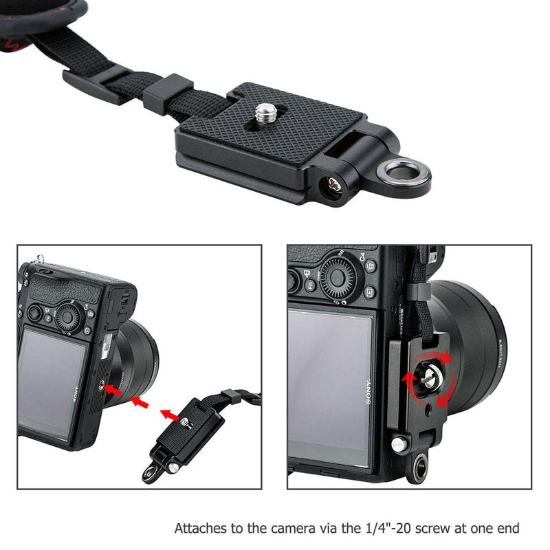  [AUSTRALIA] - JJC Deluxe Mirrorless Camera Hand Grip Strap for Canon EOS R5 R6 R RP M50 M6 Mark II Nikon Z7 Z7II Z6 Z6II Z5 Z50 Z fc Zfc Fuji Fujifilm X-T4 X-T3 X-T2 X-S10 X-T30 X-T20 X-E4 X-E3 X-PRO3 & More Red Thread