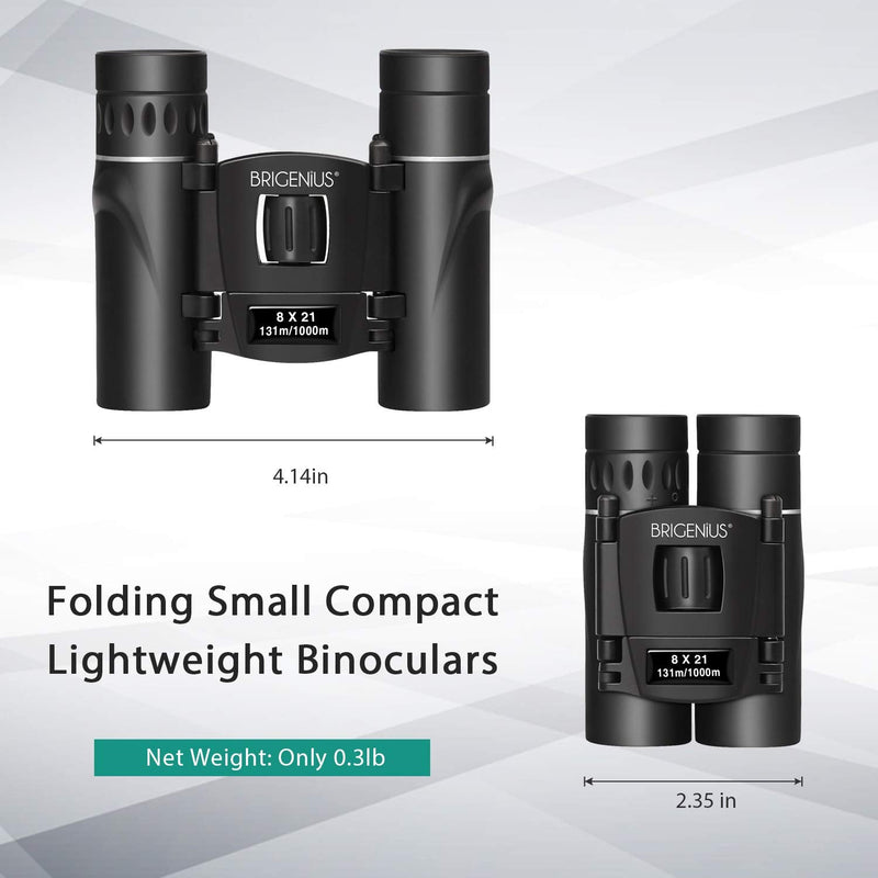  [AUSTRALIA] - BRIGENIUS 8x21 Small Binoculars, Compact Binoculars for Adults Kids Bird Watching, Mini Pocket Lightweight Binoculars for Opera Concert Theater 8X21 mini