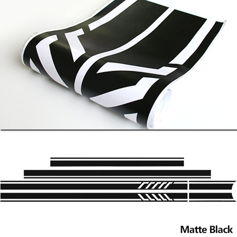 Edition 1 Style Stripe Top Roof Bonnet Side Skirt Stripes Vinyl Decal Stickers for Mercedes Benz W117 C117 X117 CLA 45 AMG CLA180 200 250 300 350 (Matte Black) Matte Black - LeoForward Australia