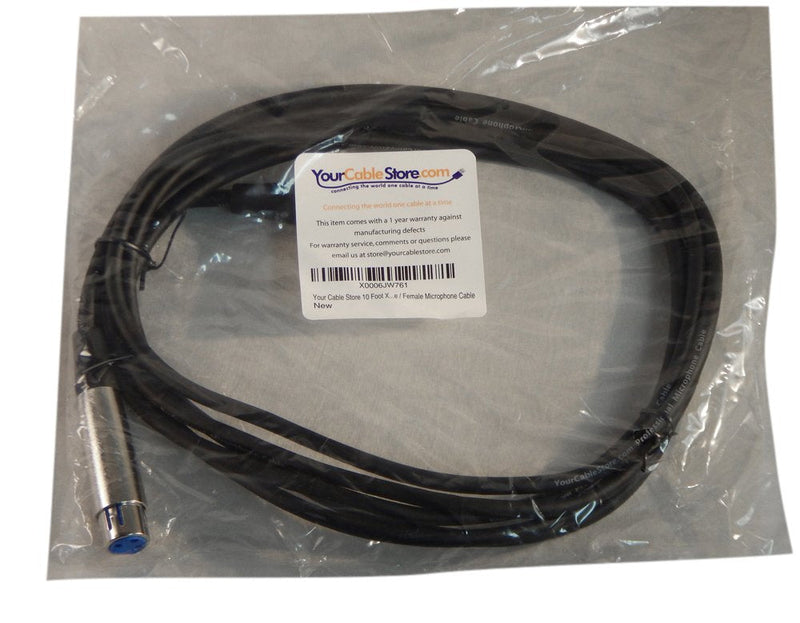  [AUSTRALIA] - Your Cable Store 10 Foot XLR 3 Pin Male/Female Microphone Cable 010 Ft