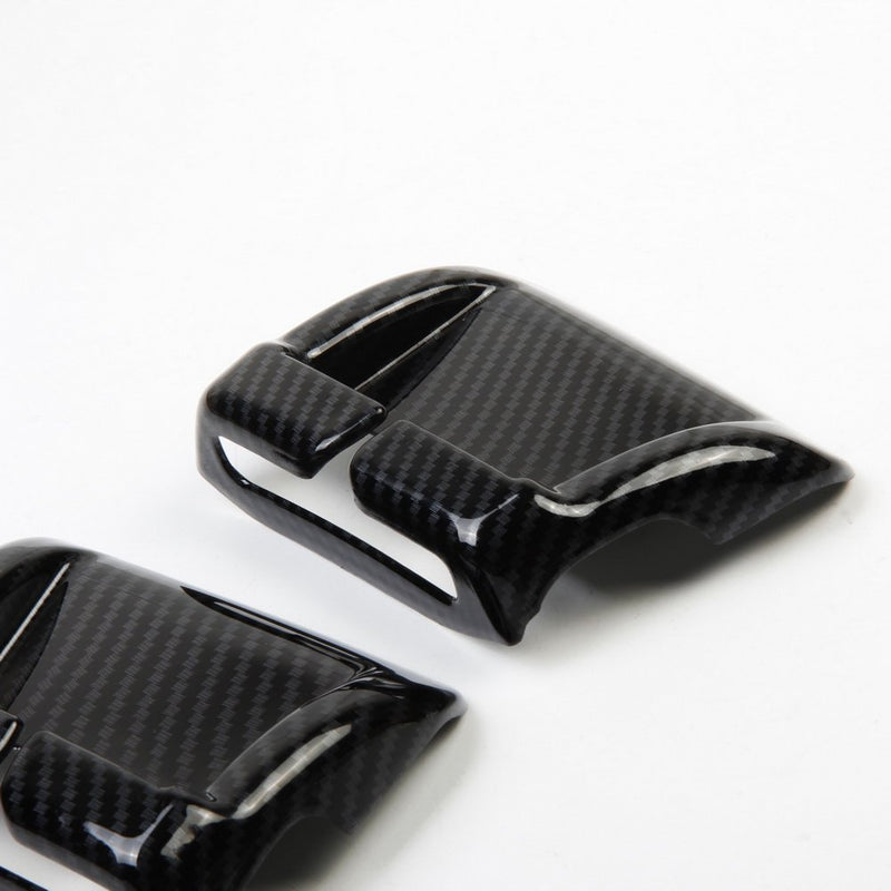  [AUSTRALIA] - Justautotrim Carbon fiber look Cover trims Accessories Seat belts Brackets molding for 2014 2015 2016 2017 2018 Chevrolet Corvette C7