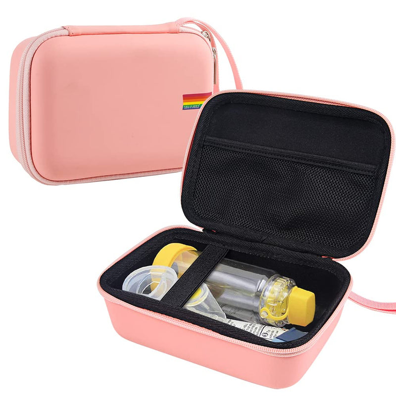 [AUSTRALIA] - Leayjeen Portable Travel Case - Hard Shell Asthma Protective Case, Inhaler ,Masks and Accessories Carrying Case (CASE ONLY)
