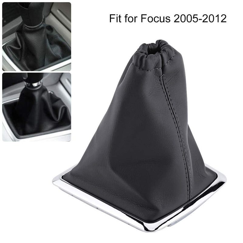  [AUSTRALIA] - Delaman Shift Boot Car Gear Shift Stick Gaiter Boot PU Leather Dust Cover Replacement for Focus 2005-2012