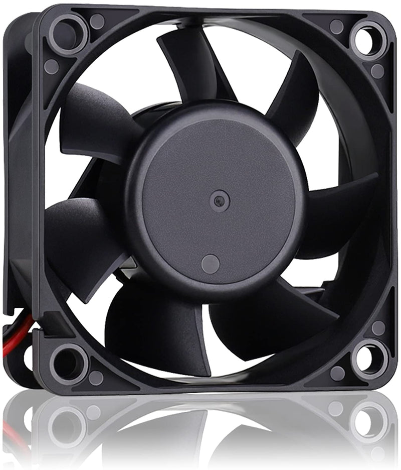  [AUSTRALIA] - GDSTIME 60mm x 60mm x 25mm 6cm 2 Wire Dc 24v Brushless Cooling Fan