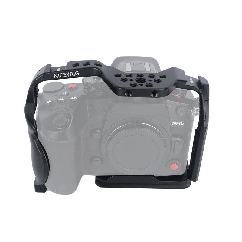  [AUSTRALIA] - NICEYRIG Streamline Camera Cage for Panasonic Lumix GH6 with Handle Handgrip - 518