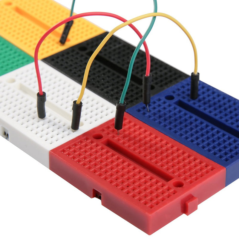  [AUSTRALIA] - ELEGOO 6PCS 170 tie-Points Mini Breadboard kit for Arduino Proto Shield Distribution Connecting Blocks 3）170*6