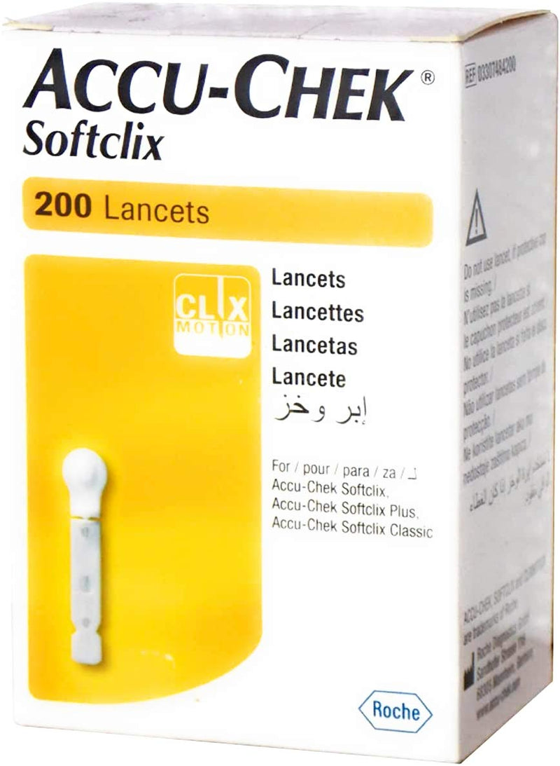  [AUSTRALIA] - Accu-chek Softclix lancet, 200 pieces 200 count