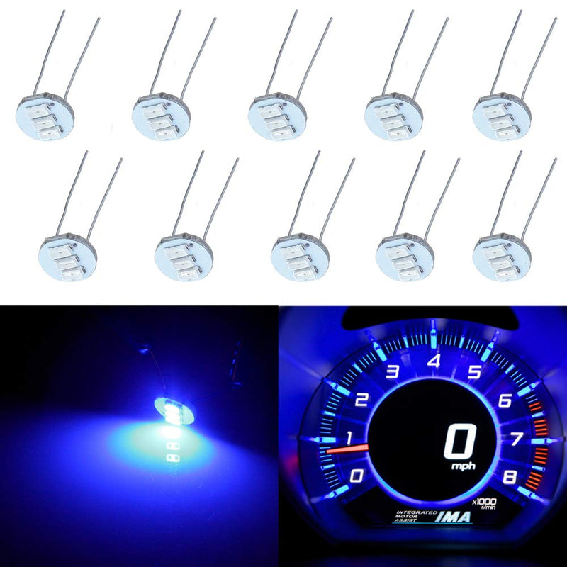  [AUSTRALIA] - SCITOO 10Pcs 4.7mm Dash Light Bulbs Instrument Gauge Cluster Light Bulbs Speedometer Gauge Cluster Lights