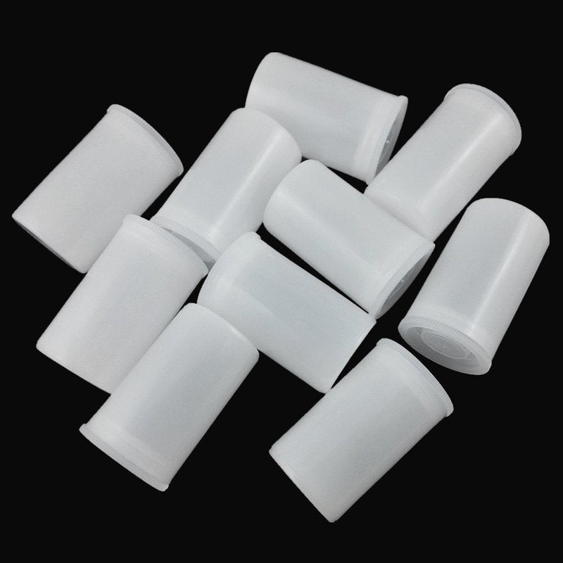 [AUSTRALIA] - Honbay 10pcs White Plastic Film Canister Holder Small Storage Case Containers with Lids