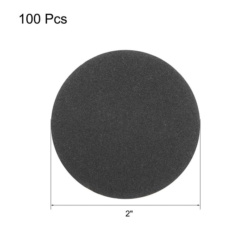  [AUSTRALIA] - uxcell 2-Inch Hook and Loop Sanding Disc Wet/Dry Silicon Carbide 320 Grit 100 Pcs