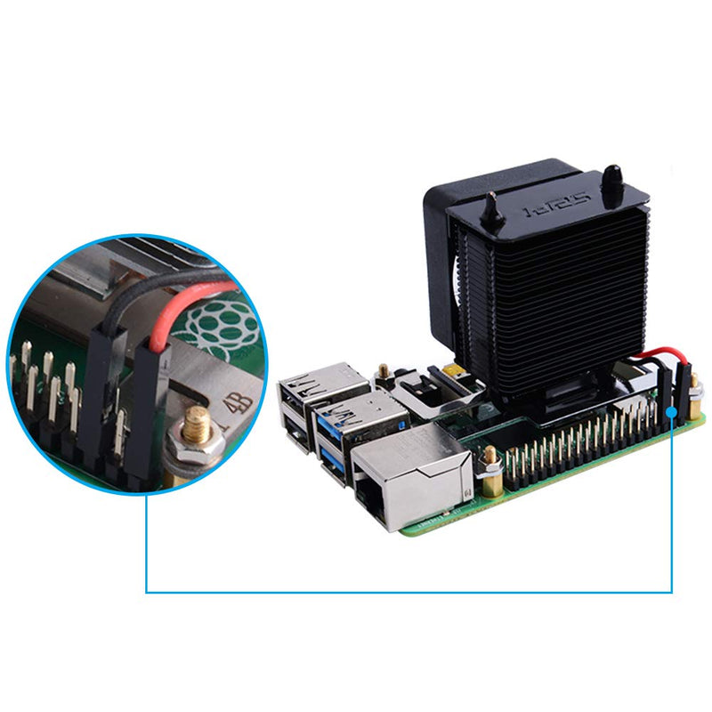  [AUSTRALIA] - GeeekPi Raspberry Pi 4 Case with Raspberry Pi ICE Tower Fan RGB Cooling Fan, Raspberry Pi 4 Case with Fan Raspberry Pi Heatsink Raspberry Pi Fan Raspberry Pi Case for Raspberry Pi 4 Model B