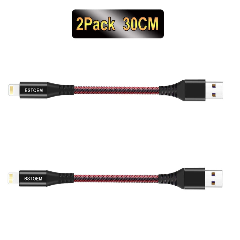 [AUSTRALIA] - Short Lightning Cable 2Pack 7Inch USB Charging Cord for Apple iPhone Charger 14/13/12 Pro/11/Xs Max/Xr/X/8/7/6/6s Plus/SE/5c/5s/5 iPad Air/Mini