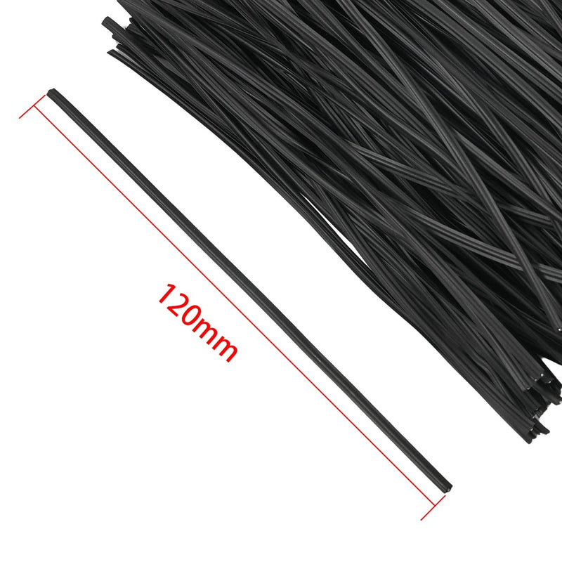  [AUSTRALIA] - DGTANGYIN 300 pcs 5 inch Plastic Black Twist Ties, Cable Ties, for Bags, Gardening Tools