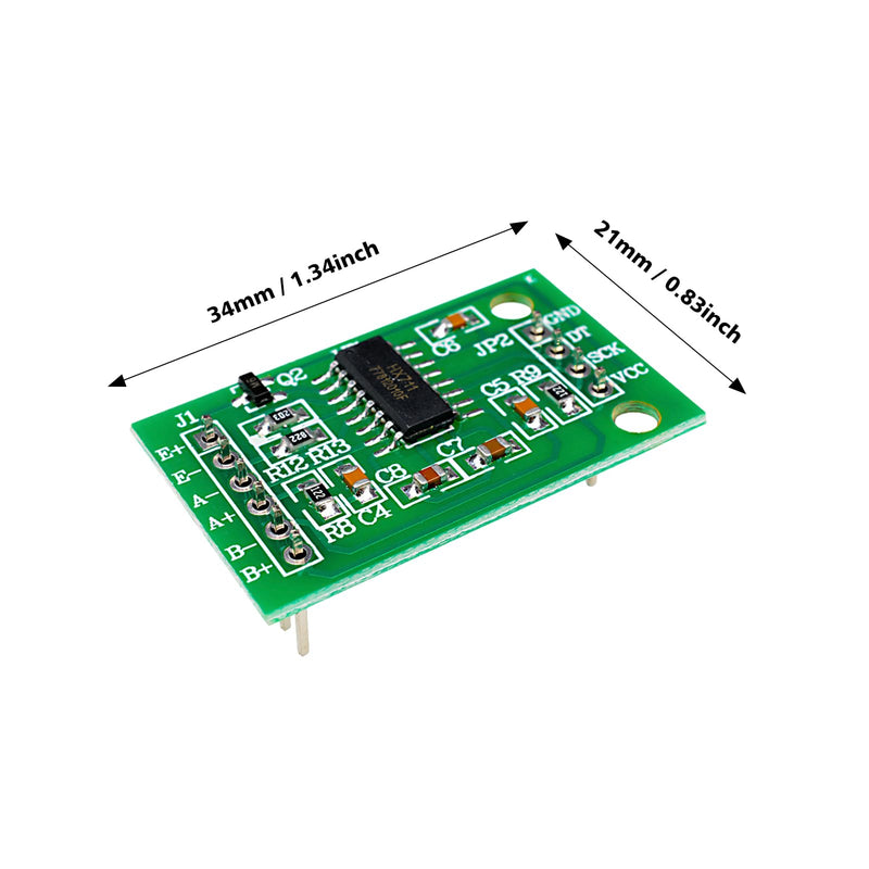  [AUSTRALIA] - Heemol HX711 Load Cell Modules, Pressure Sensor Modules, 24-Bit Precision A/D Module for DIY 6pcs