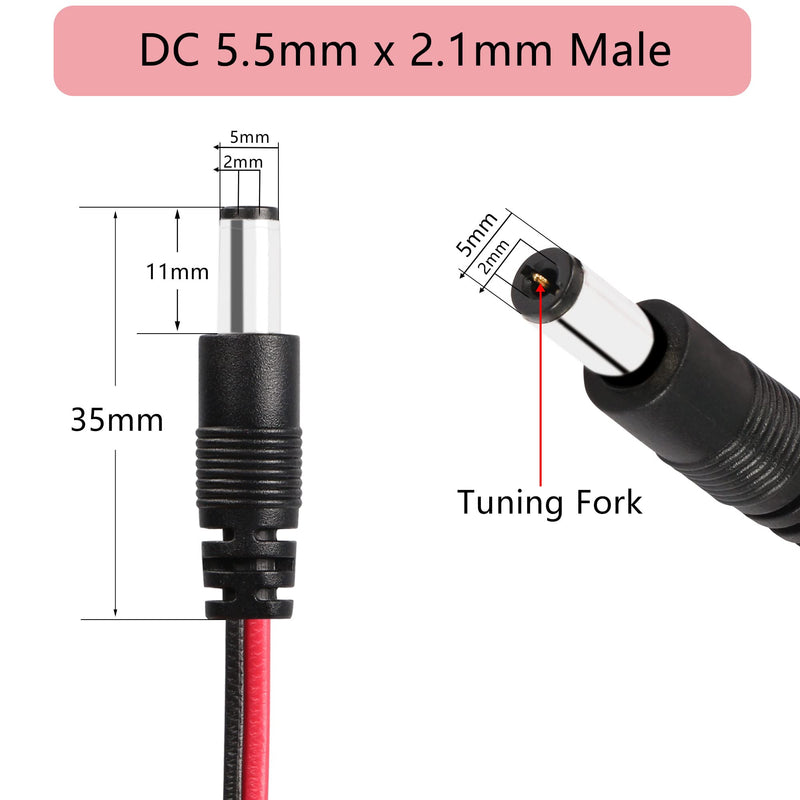  [AUSTRALIA] - GINTOOYUN ATX Power 24 Pin to 4 DC5521 and Power Switch Cable, 24P Female to 12V DC 5.5mm x 2.1mm Male Adapter with ON/Off, Inserted into PC Power Supply 24P Male, Leading to DC Power Supply (0.5m)