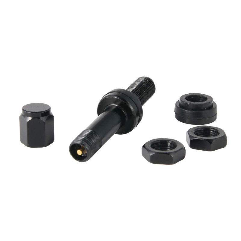 RockTrix - Black Aluminum Valve Stems - 2 inch (50mm) Length - Bolt In Style (Pack of 4) - LeoForward Australia